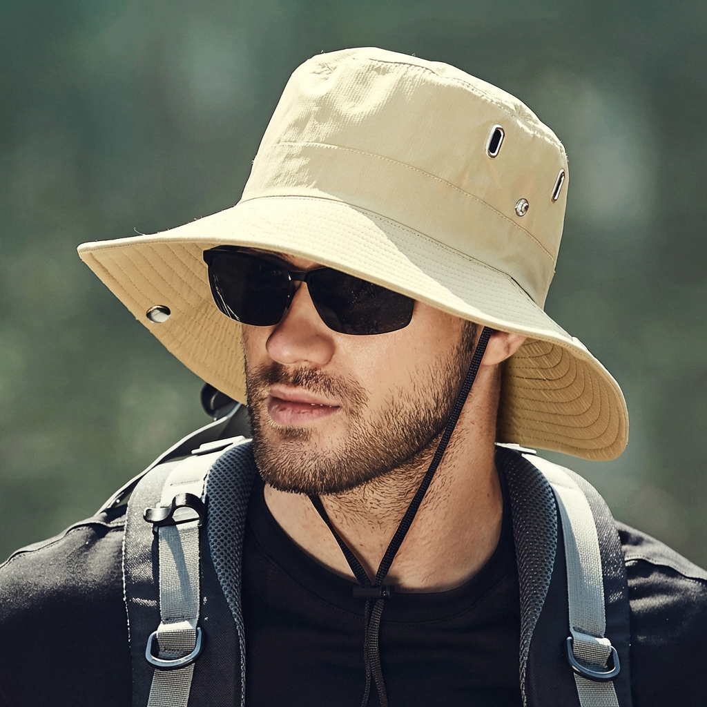 Stijlvolle unisex zonnehoed met optimale UV-bescherming. Perfect voor het strand, wandelen en elke zomerse activiteit.