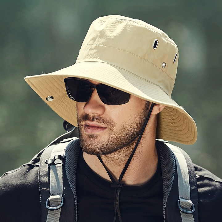 Stijlvolle unisex zonnehoed met optimale UV-bescherming. Perfect voor het strand, wandelen en elke zomerse activiteit.