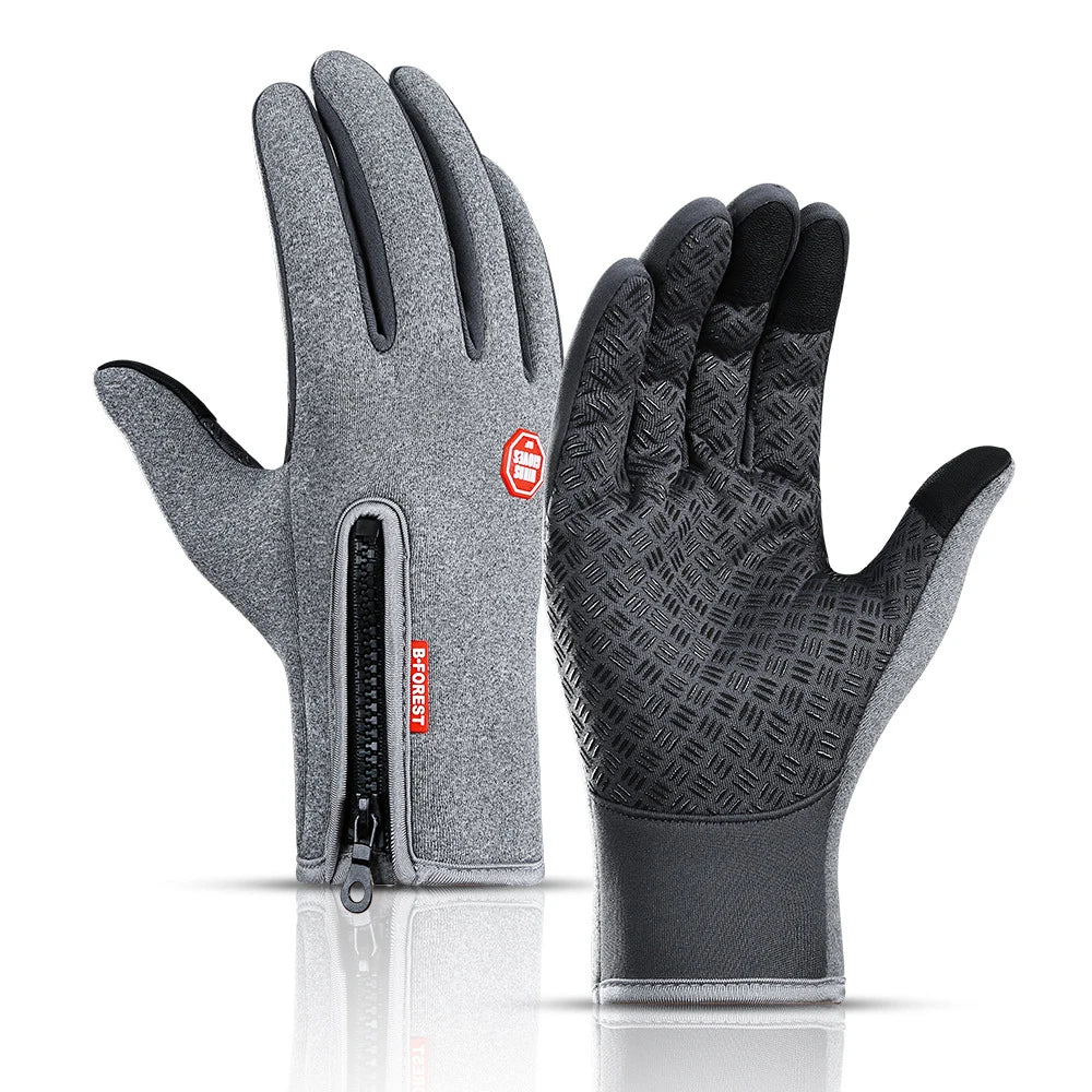 Warme unisex sport handschoenen met antislip grip, perfect voor fietsers en buitensporters in de winter.