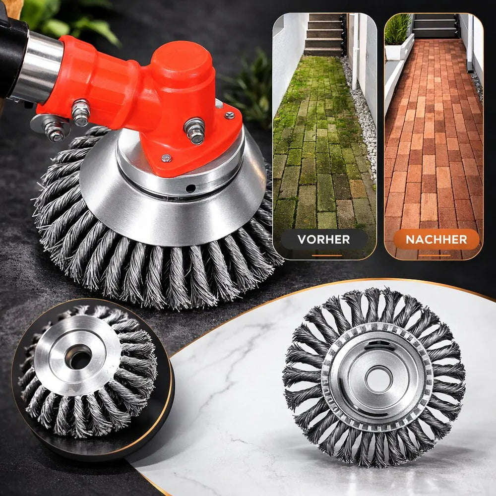 Duurzaam universeel grasmaaiermes, geschikt voor diverse trimmers, maakt tuinonderhoud makkelijk.