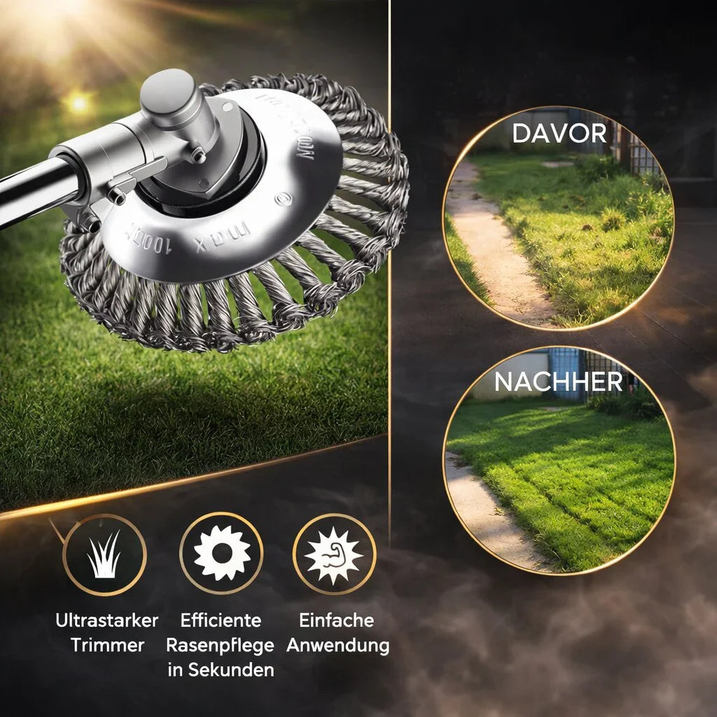 Scherp universeel grasmaaiermes, perfect voor nauwkeurig en snel gazononderhoud van uw buitenruimte.