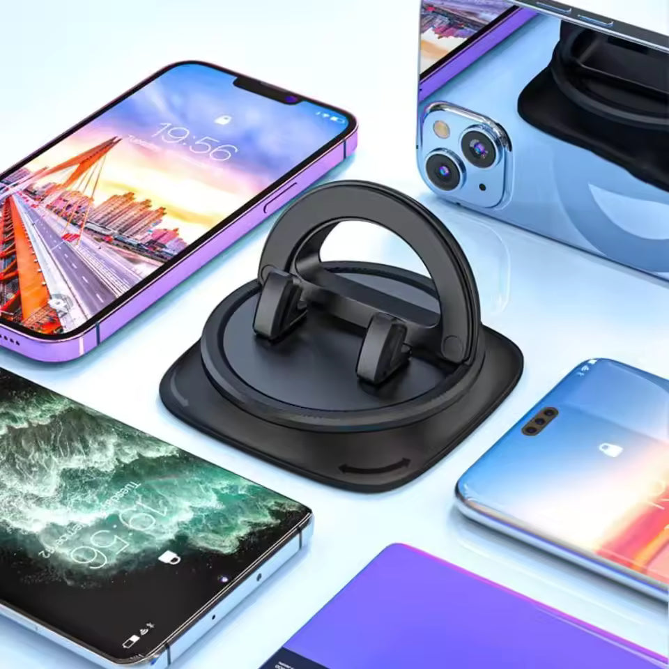 Universele telefoonhouder auto: stevige 360° draaibare smartphonehouder, geschikt voor diverse telefoons.
