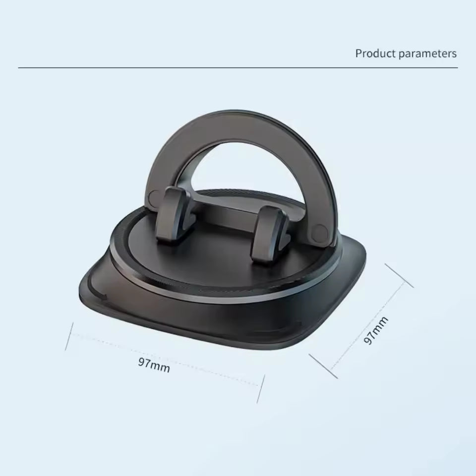 Flexibele smartphone autohouder voor dashboard, 360° draaibaar voor perfecte navigatieweergave.