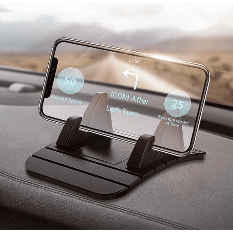 Universele anti-slip telefoonhouder van siliconen voor smartphone, ideaal voor handsfree gebruik in auto of op bureau.