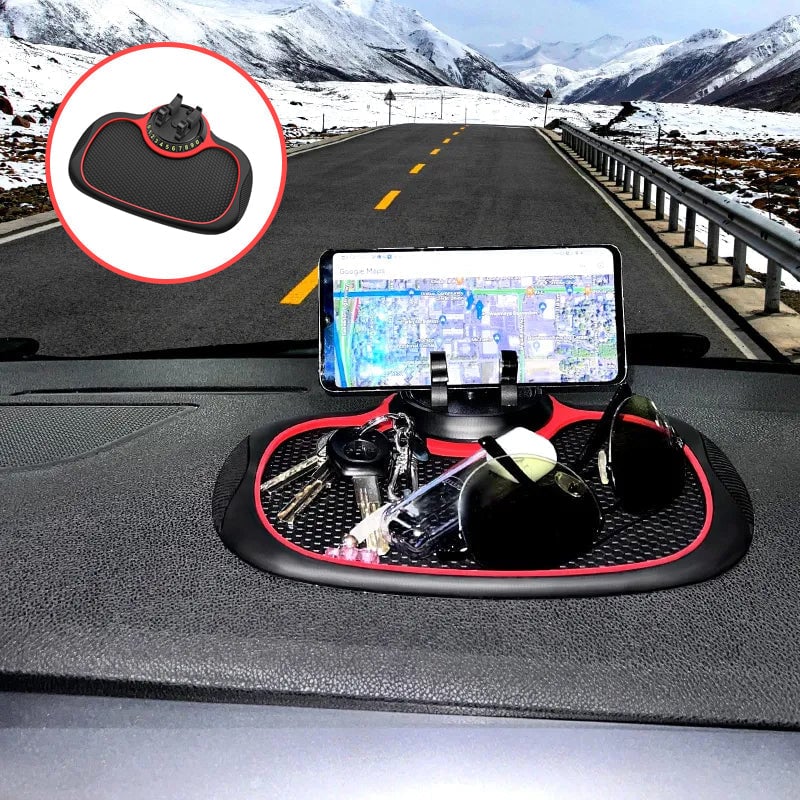 Universele antislip dashboard telefoonhouder voor veilige navigatie in de auto.