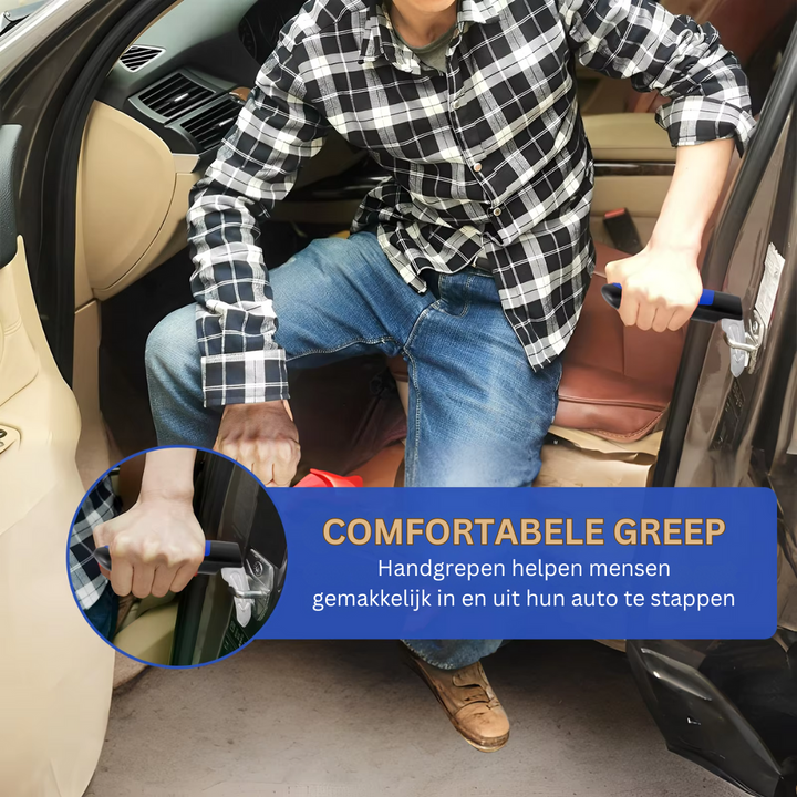 Maak in- en uitstappen gemakkelijker en veiliger met deze universele auto instaphulp. Perfecte autohulp.
