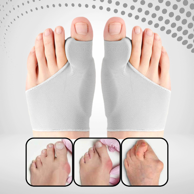 Pijnverlichting voor bunions: Universele teenseparator gelpad voor comfortabele voetcorrectie.