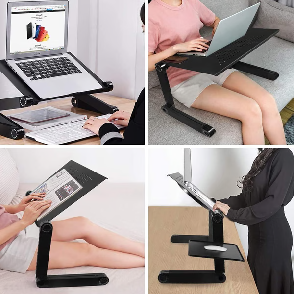 Flexibele 360° verstelbare laptopstandaard. Creëer de ideale werkhoogte voor je thuiskantoor of werkplek.