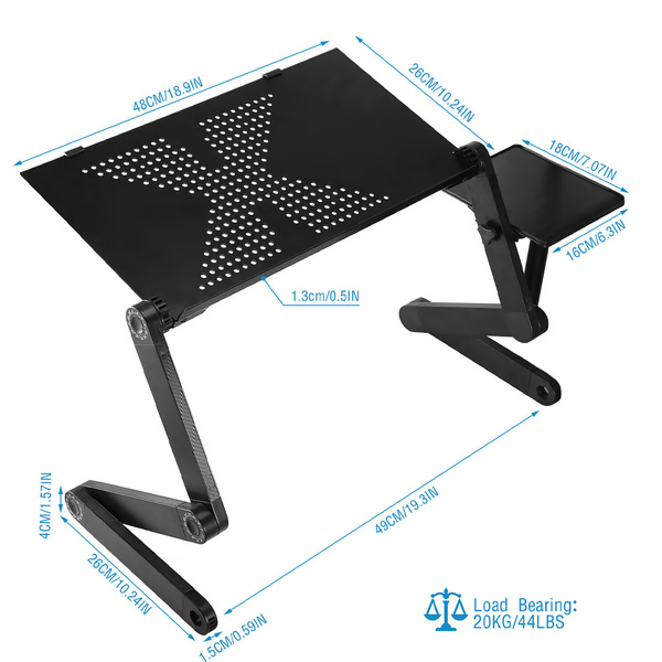Moderne laptopstandaard, essentieel accessoire voor je thuiskantoor. Biedt ergonomie en flexibiliteit voor elke laptop.
