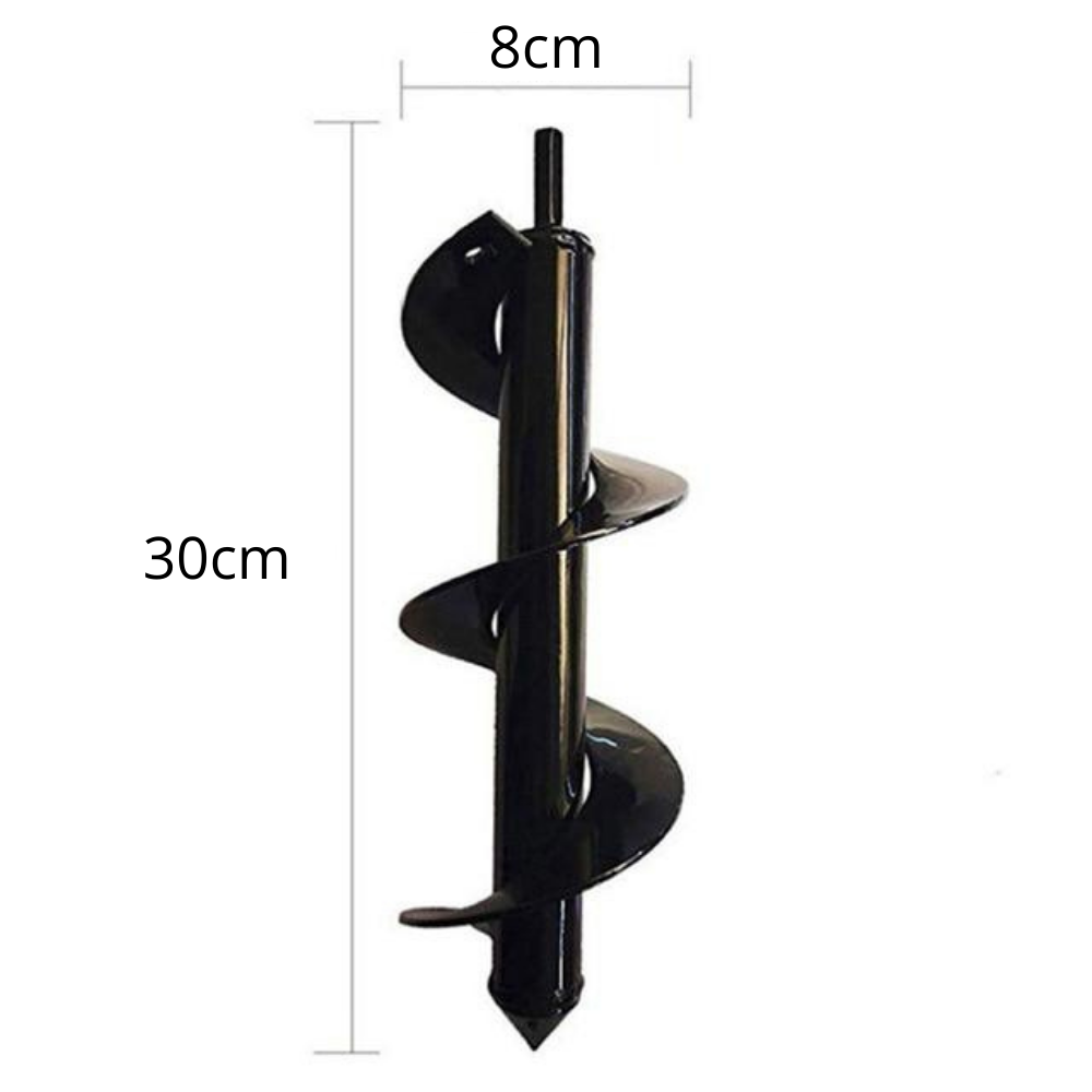 Stevige grondboor accessoire voor boormachine; ideaal voor grondboren, perfect voor snel en eenvoudig planten.