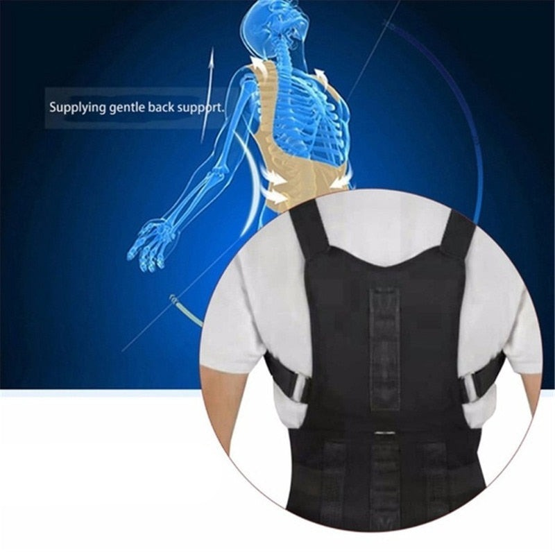 Comfortabele houdingsbrace, ideaal voor dagelijks gebruik, ondersteunt de rug en corrigeert de houding.
