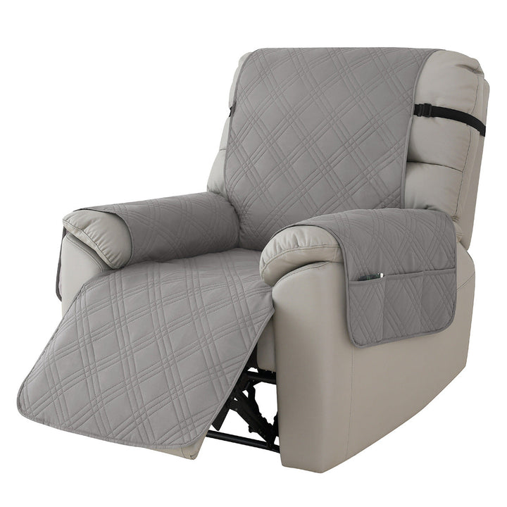 Flexibele spandex relaxfauteuilhoes, waterafstotend en vlekbestendig, makkelijk aan te brengen.