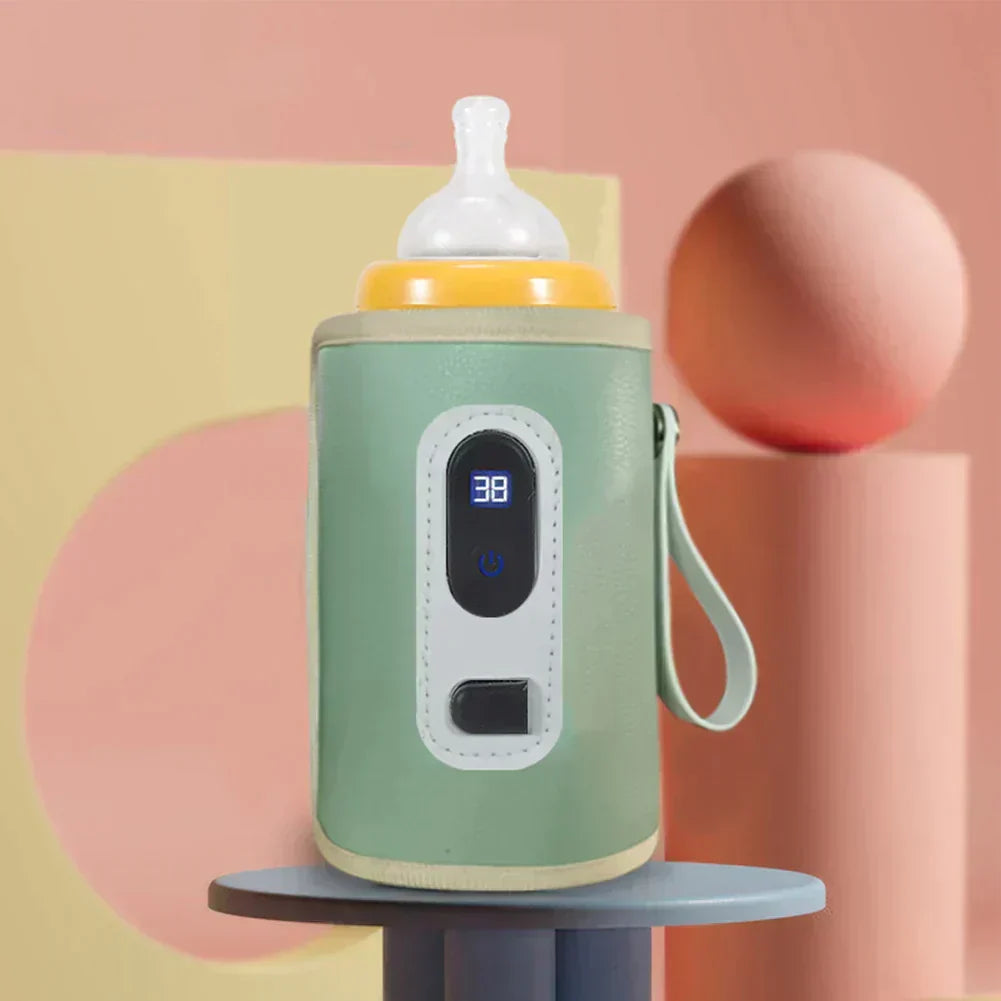 USB oplaadbare flesverwarmer, ideaal voor uitstapjes; zorgt altijd voor warm babymelk en gemakkelijke babyverzorging.