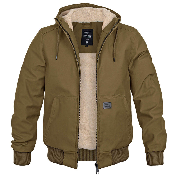 Premium heren winterjas, olijfgroen, warm en duurzaam, met een comfortabele pasvorm voor elke man.