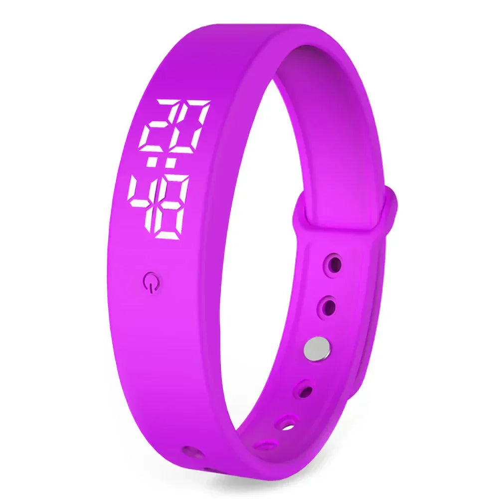 Multifunctionele V9 slimme horloge: waterdicht, fitnesstracker, slaapmonitor en trillingalarm voor actieve dames/heren.