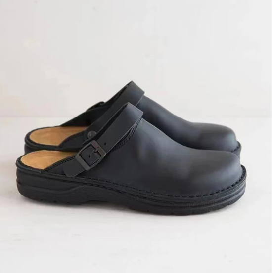 Khaki heren mule slippers, comfortschoenen voor vier seizoenen, perfect voor casual gebruik.