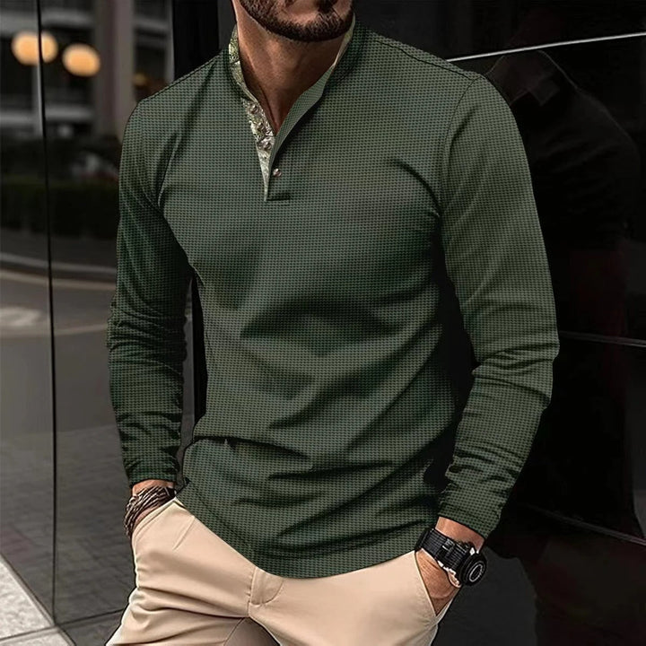 Heren zomer polo Noah met gekleurde boord, korte mouw, ideaal voor een stijlvolle casual look.