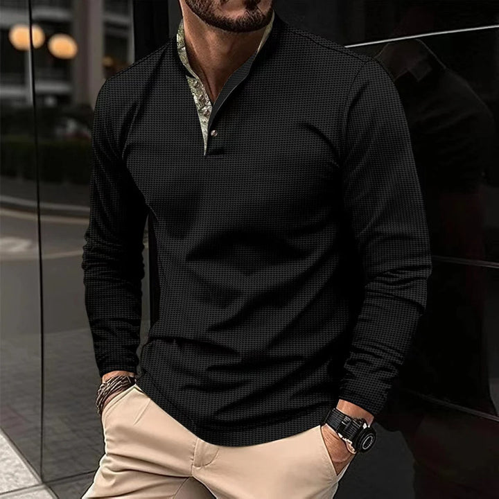 Trendy heren polo Noah met korte mouw en contrasterende gekleurde boord. Ideaal voor stijlvolle casual outfits in de zomer.