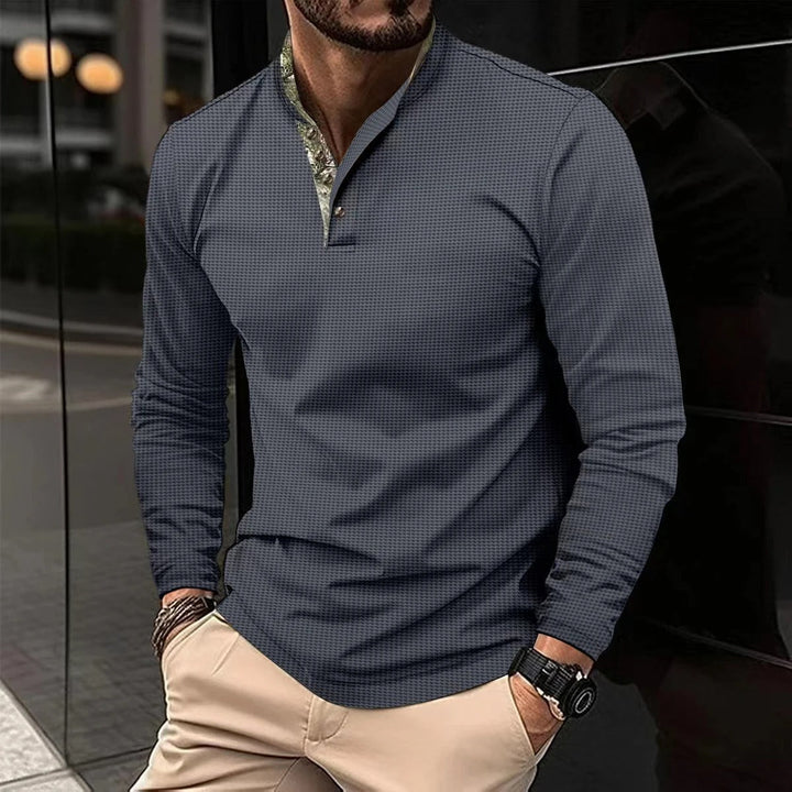 Comfortabele korte mouw polo Noah voor heren. Stijlvolle zomerkleding met gekleurde boord, ademend.