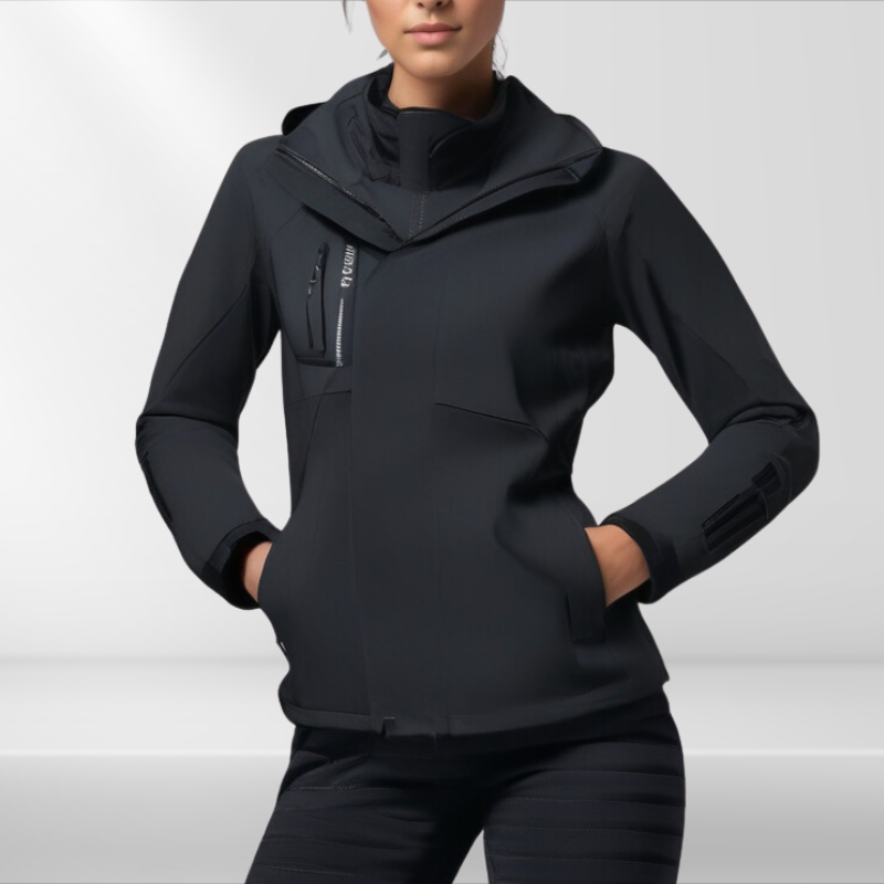 Veelzijdige dames 3-in-1 outdoorjas Romy, perfect voor alle seizoenen en weersomstandigheden.