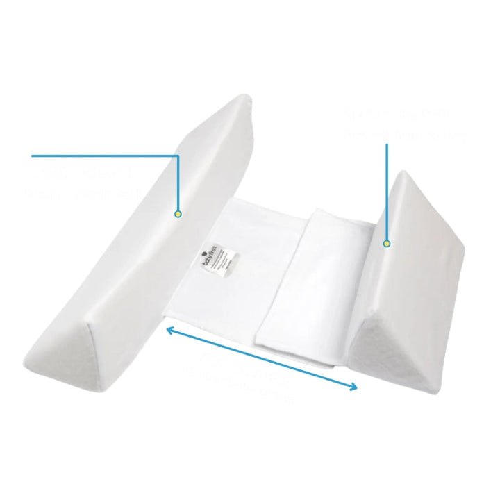Veilig en ademend baby anti-rol kussen, verstelbaar voor een rustige babyslaap. Essentieel babybeddengoed.