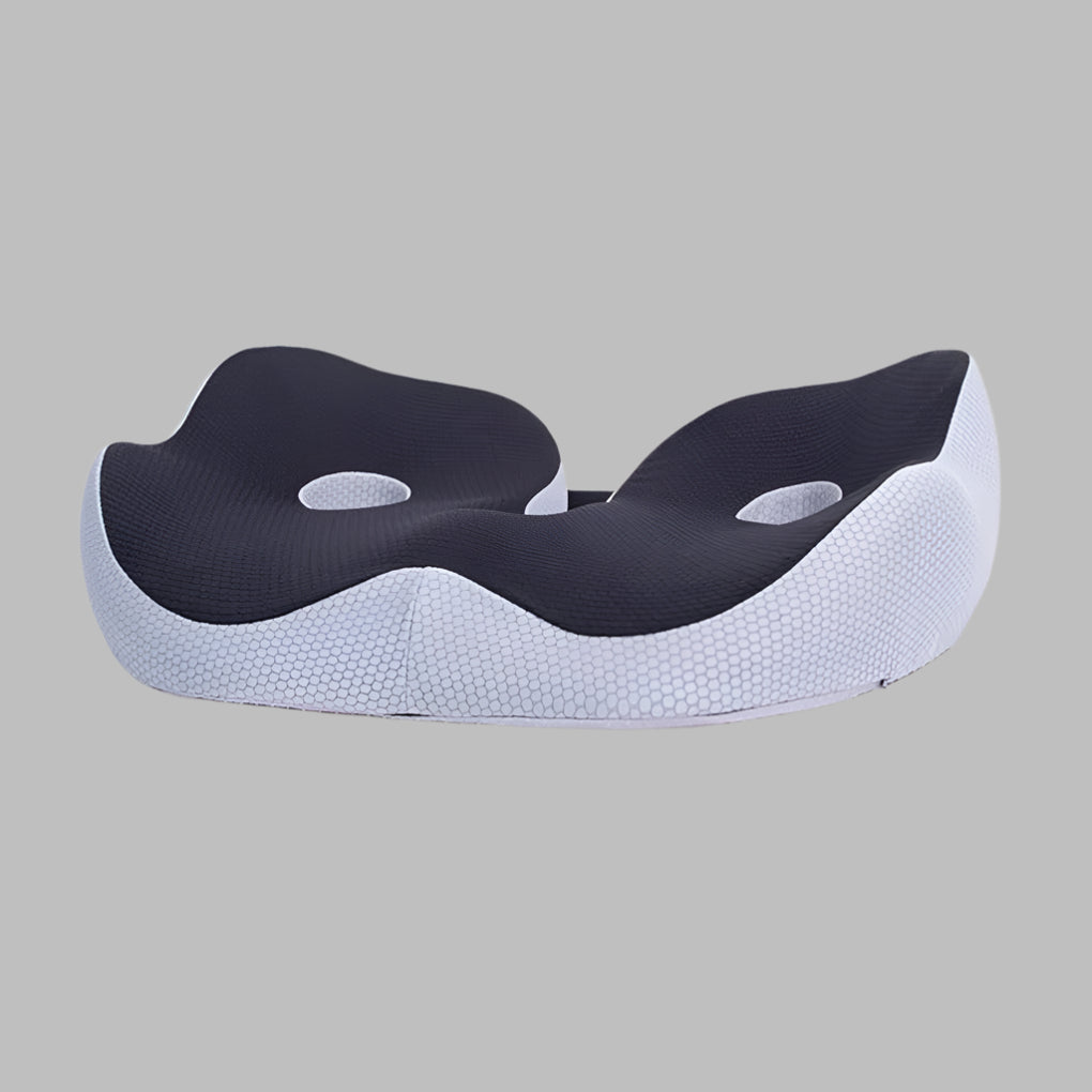 Ergonomisch traagschuim zitkussen voor superieure zitondersteuning en comfort op elke stoel, inclusief rolstoel.
