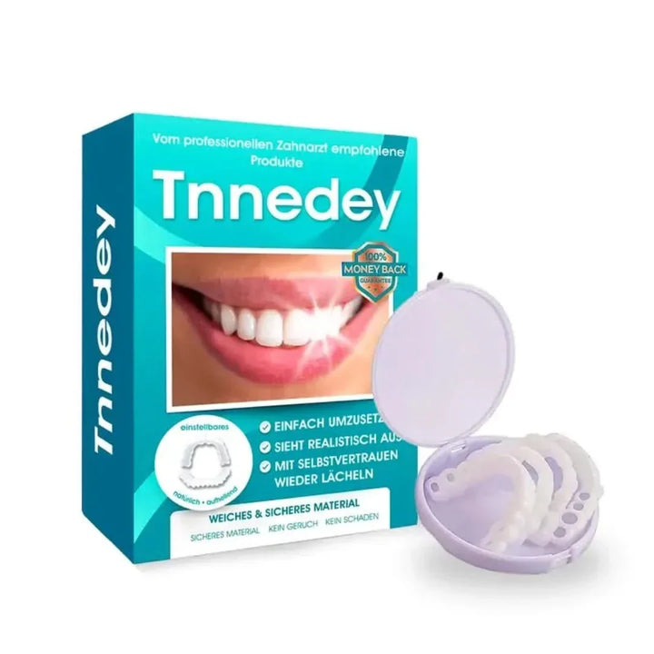 Siliconen snap-on cosmetische tanden; comfortabele en verstelbare gebitsverbetering voor een wittere glimlach.