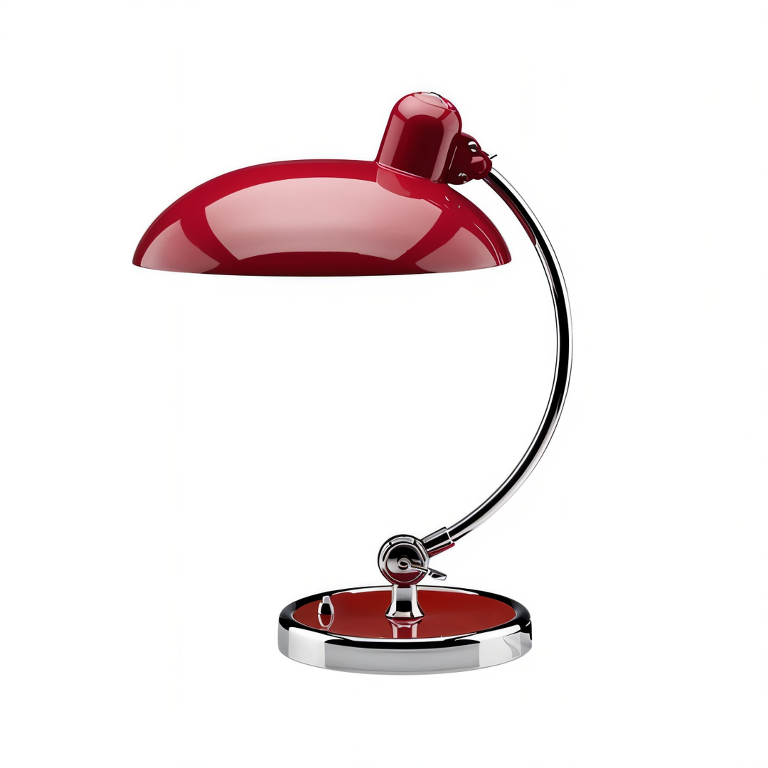 Praktische verstelbare bureaulamp van ijzer. Een vintage tafellamp die je interieur een retro touch geeft.