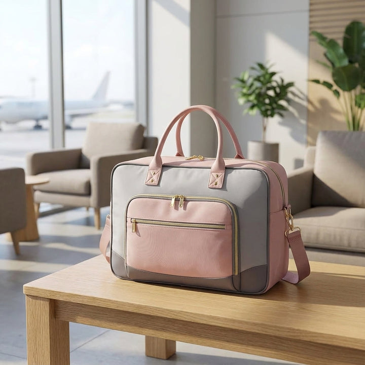 Vierdelige CarrySmart reisset: duffelbag, paksets en toilettas voor georganiseerd reizen.