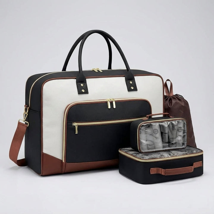 Complete CarrySmart reisset: slimme handbagage duffelbag en paksets voor efficiënt inpakken.