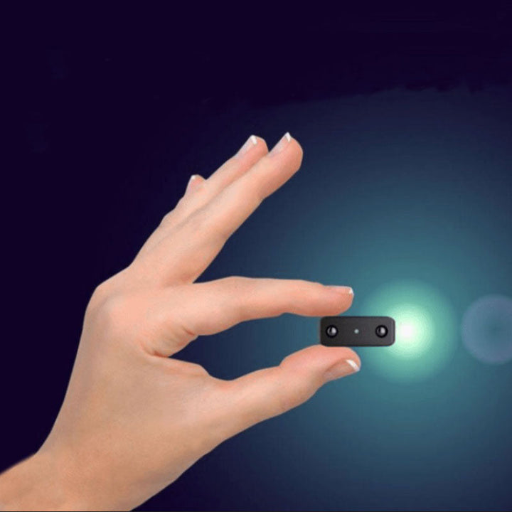 Vigilio Micro HD beveiligingscamera met nachtzicht en bewegingsdetectie voor discrete huisbeveiliging.