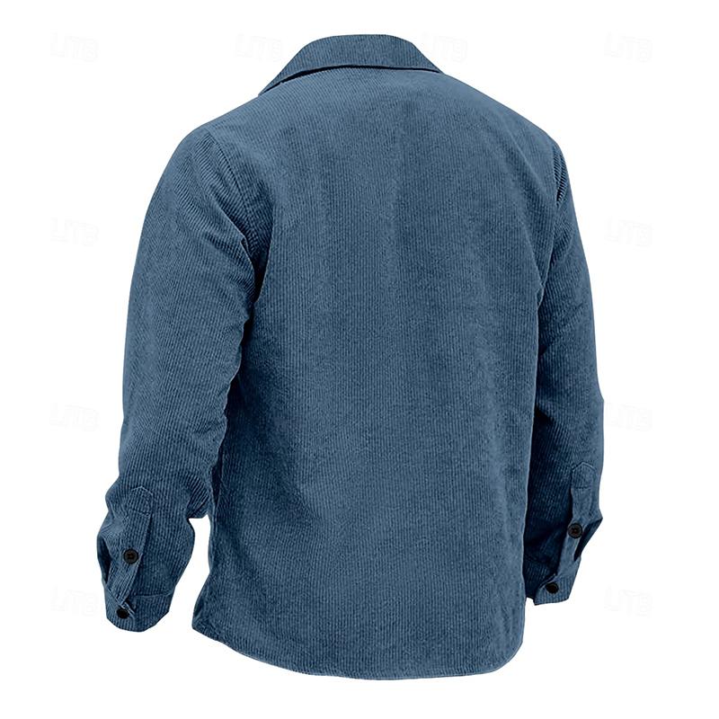 Stijlvol herenjack met knopen. Dit casual vintage jasje in blauw is ideaal als bovenkleding voor elke man.
