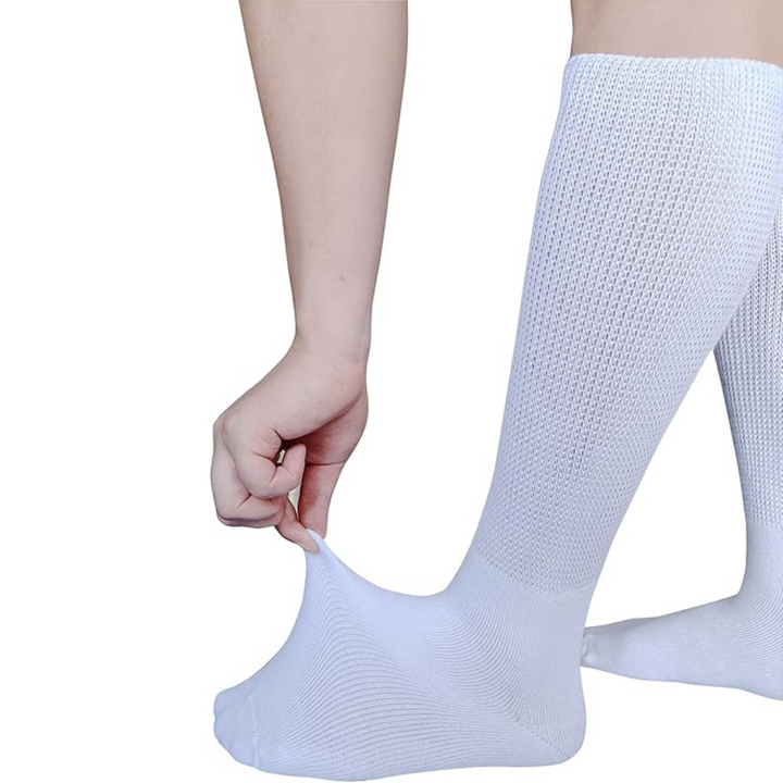 Unisex VitalSox extra brede medische sokken, ontworpen voor comfort bij gezwollen voeten, diabetici en lymfoedeem.