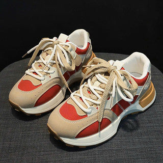 Colorblock Dames Sneakers - Trendy met Antislipzolen