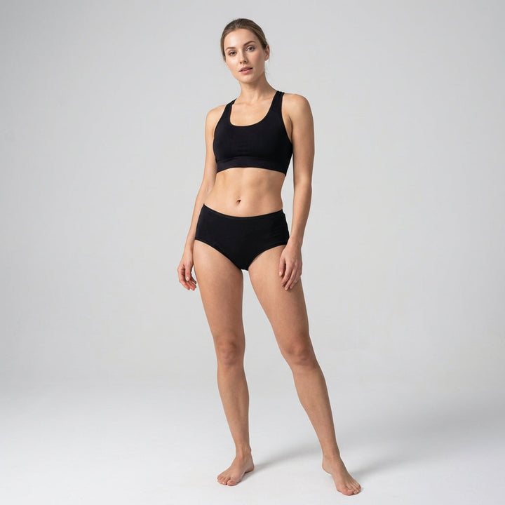 Vochtregulerend damesondergoed, 4-pack, voor optimaal comfort. Naadloze slips van ademend katoen-spandex.