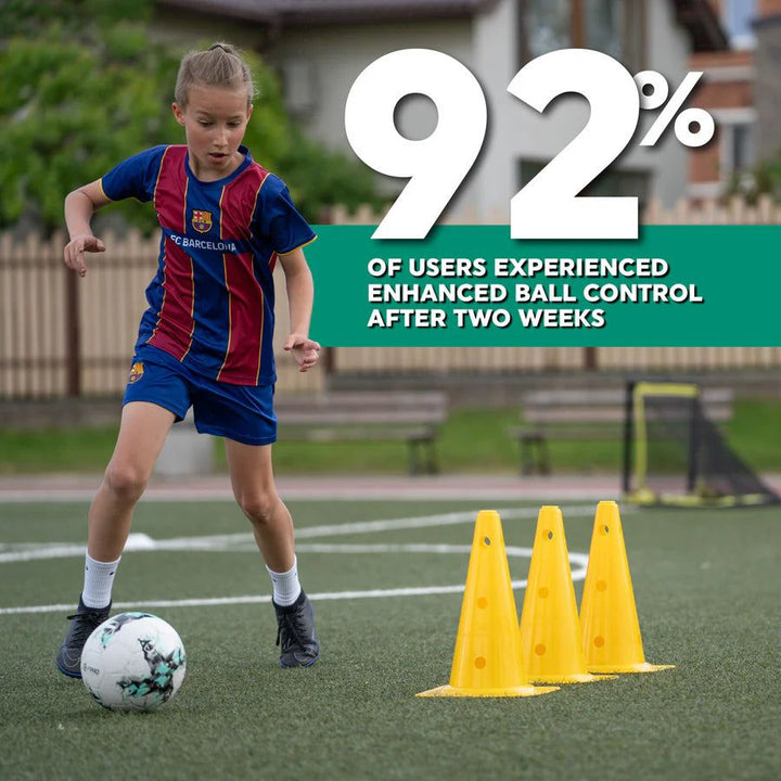 Ideaal voetbalcadeau: trainingsmat Pro voor thuisoefeningen en verbetering van voetbal skills.