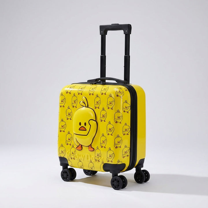 Handige compacte kinderkoffer, perfecte handbagage voor comfortabel reizen met de kleintjes.