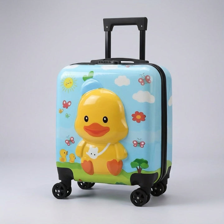 Roze TotsCase kindertrolley, stevige handbagage die reizen voor kinderen leuk en gemakkelijk maakt.