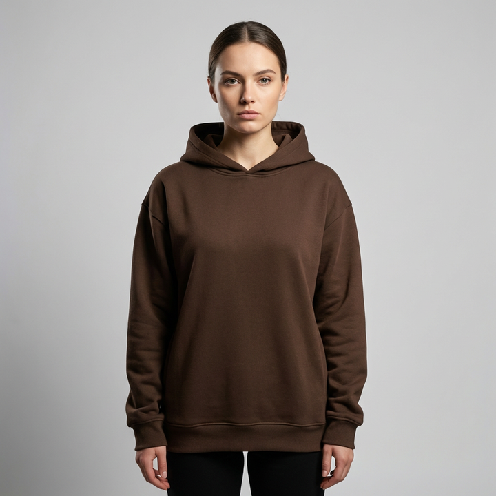 Vrouwen geprinte hoodie met moderne straatstijl. Comfortabele casual pullover met relaxte pasvorm voor dames.