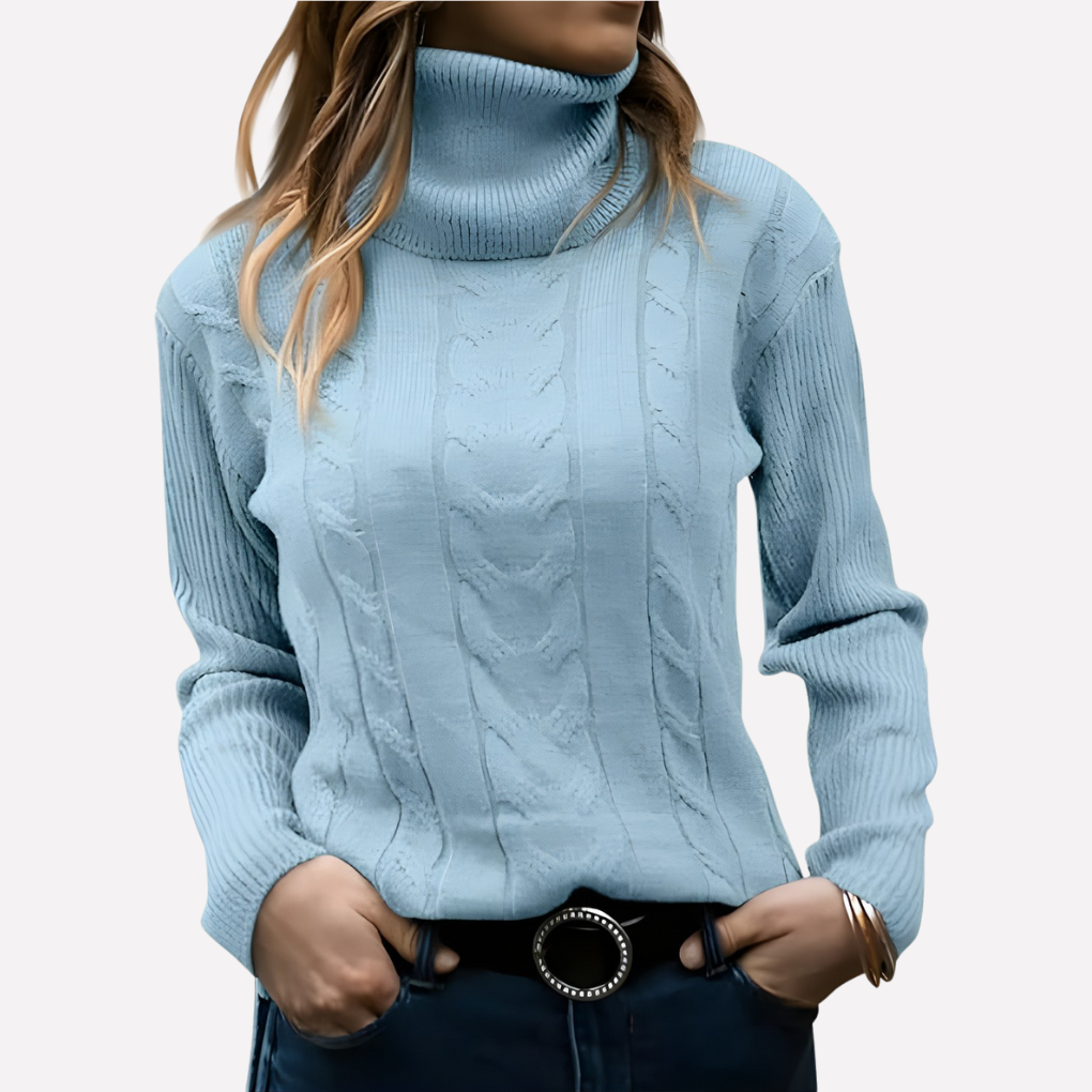 Damesmode: AM1 turtleneck pullover, comfortabel en modieus voor de herfst.