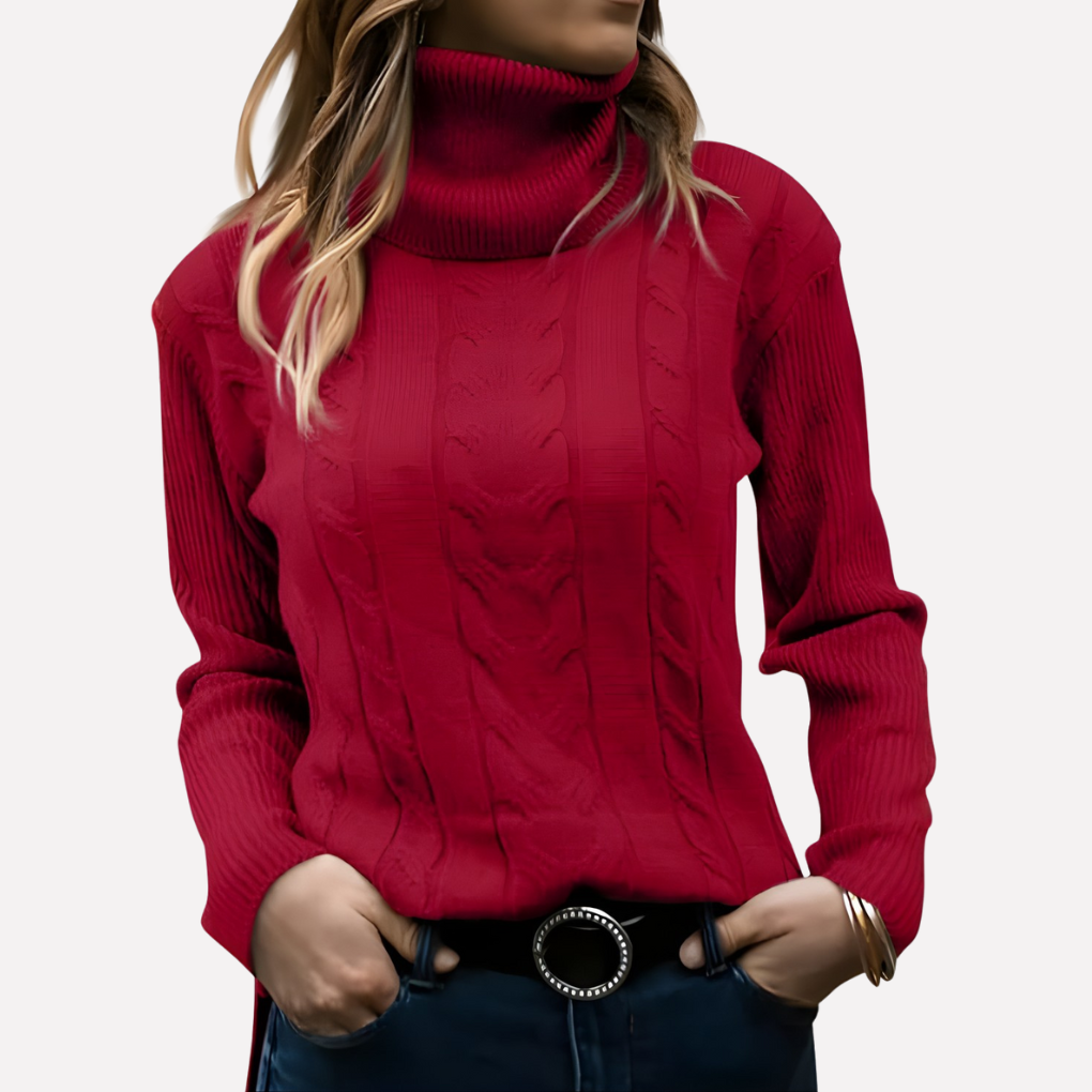 Stijlvolle dames coltrui, perfecte warme pullover voor herfst- en wintermode.