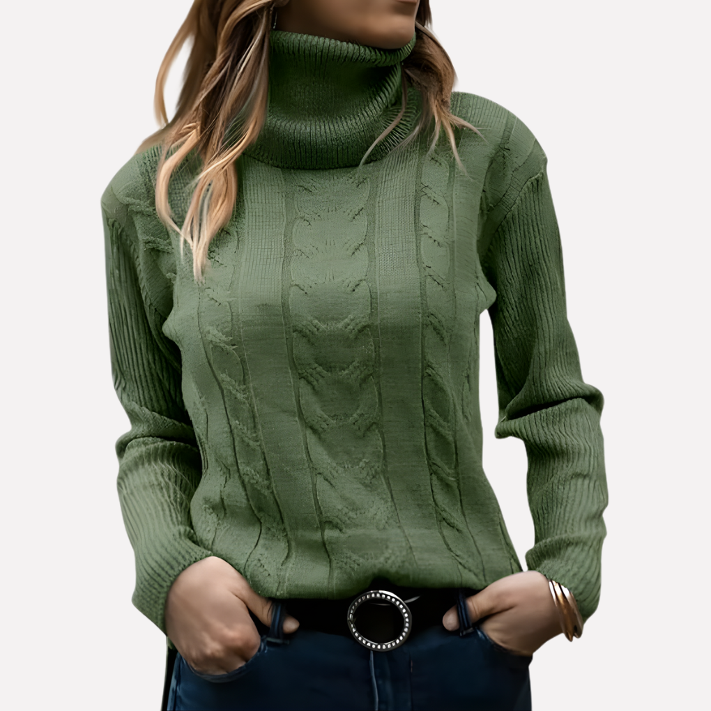 Relaxte dames coltrui, AM1 pullover voor ultiem comfort in herfst en winter.