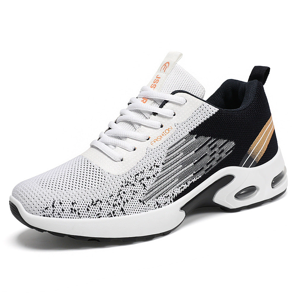Stijlvolle orthopedische heren sneakers in zwart-wit design