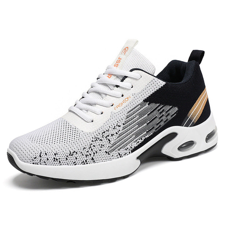 Stijlvolle orthopedische heren sneakers in zwart-wit design