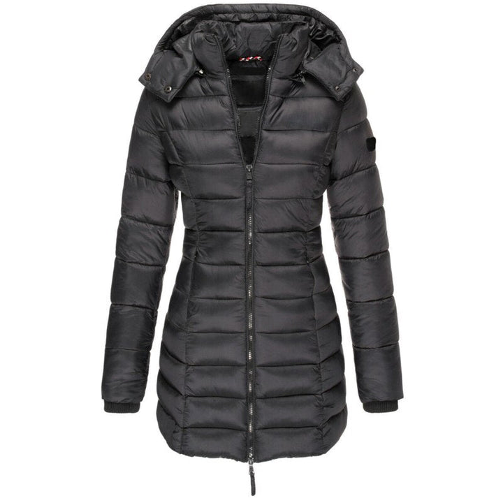 Olivia dames donsjack: een warme winterjas met capuchon. Comfortabele en stijlvolle keuze voor koud weer en winterkleding.