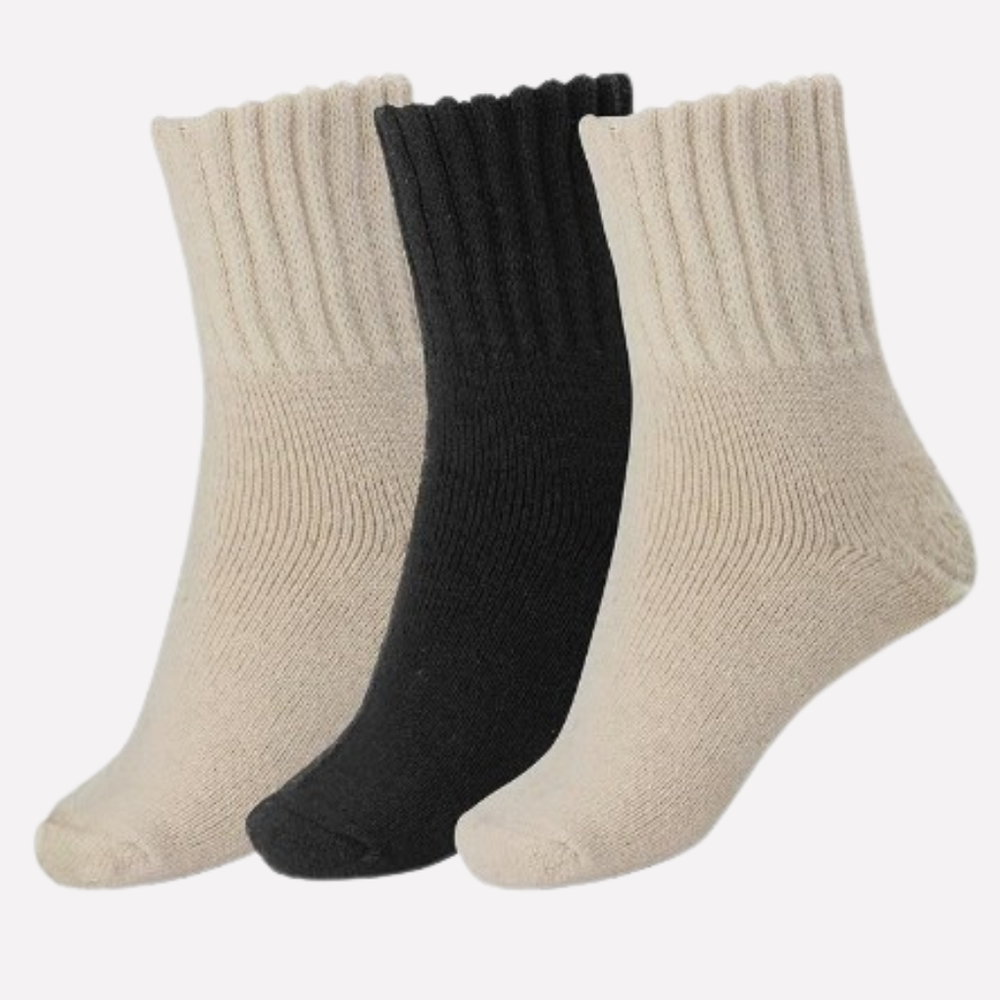 Dikke en comfortabele dames wintersokken, ideaal als winter accessoire voor koude dagen.