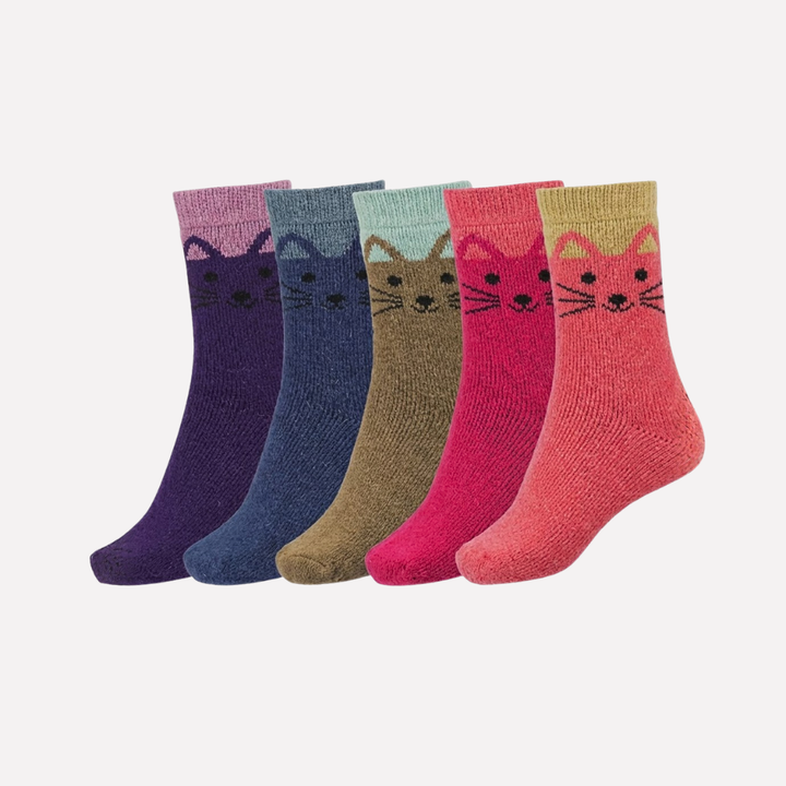 Dames winter crew sokken, extra warm en comfortabel, perfect voor dagelijks gebruik.