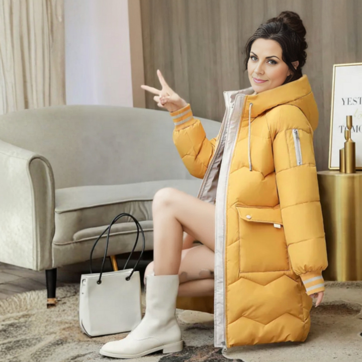 Casual dames winterparka, warm en comfortabel. Stijlvolle wintermode bovenkleding voor dagelijkse bescherming.