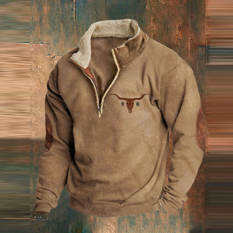 Stijlvolle heren trui met halve rits als nieuwe aanwinst, biedt warmte en veelzijdigheid voor herfst- en winteroutfits.