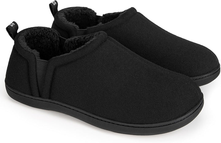 Noah heren pantoffels bruin, extra warm en met antislip zool.